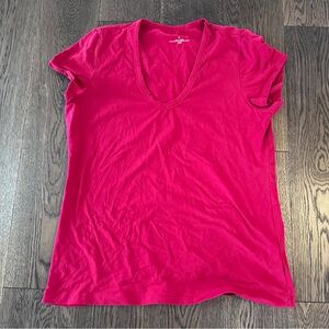 Women's Banana Republic  V-Neck Red Top